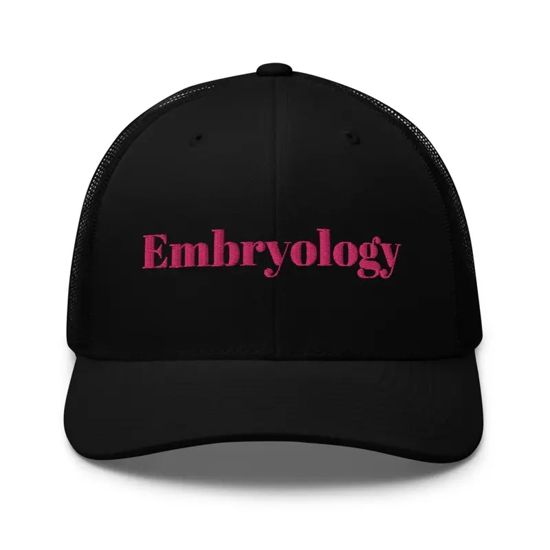 Black Hat with Embryology in Red